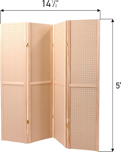 Folding pegboard display - folding,