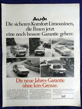 Audi 50, 80, 100, Coupe S, RO 80 Original Advertising from 1975