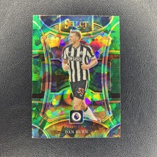 2023-24 Panini Select Mezzanine Green Cracked Ice #174 Dan Burn  - Newcastle
