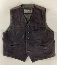 Vintage Leather Vest Waistcoat