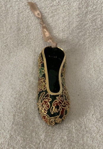 Emerald green cloisonne ballet - cloisonne,