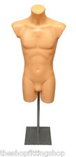 Male Display Mannequin on Adjustable Stand Sportswear Swimwear Torso Bust Skin