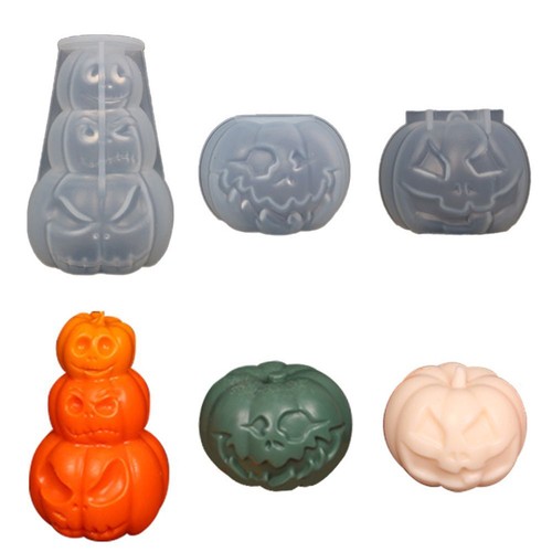 Halloween pumpkin candle - halloween,