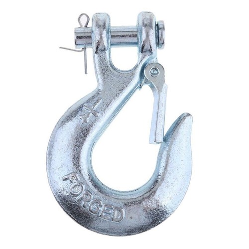 Winch hook with safety latch - winch,