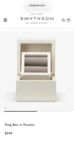 Smythson bond street ring - smythson, of