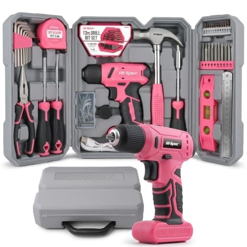 Portable pink tool - 57-pc,