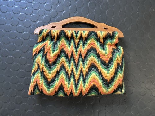 Retro bag 1970s wooden - bag, 1970s.