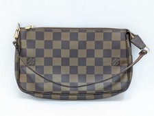 LOUIS VUITTON Damier Ebene Pochette Accessoires Pouch Brown N41206 CA0017 Auth