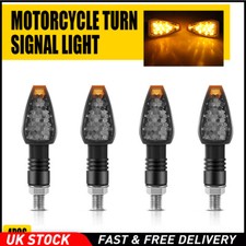 4x Motorcycle Indicators Bike Motorbike Turn Signal Light Bullet Bulb Universal