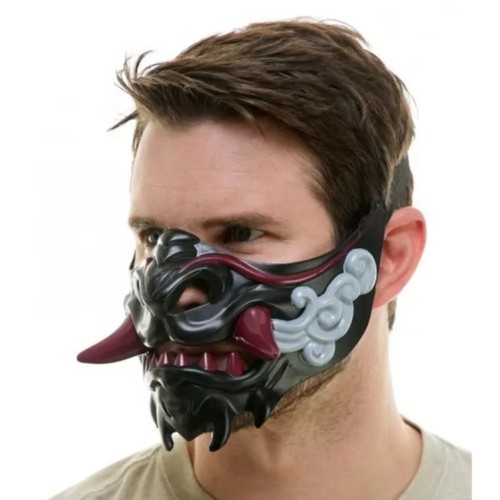 Half face japanese - half, demon