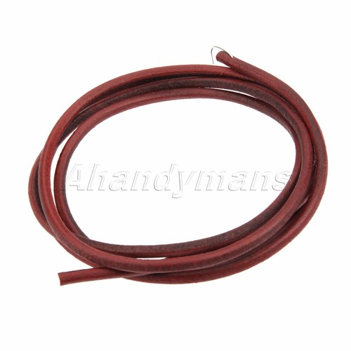 Brown leather belt treadle - brown,