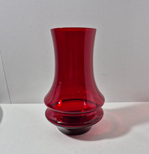 Hand‑Blown Ruby Red Art