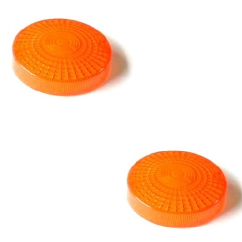 Turn signal lens orange - 2x,