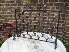 Antique Vintage Decorative Cast Iron Fire Guard Hand Wrought