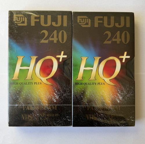 Fuji 240 vhs blank - hq+,