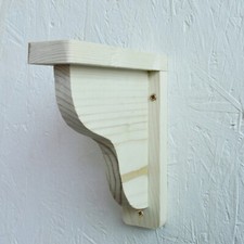 10, 13, 15, 18, 20, 25, 30 cm Shelf Bracket  Eco Friendly Natural Wooden Gallows