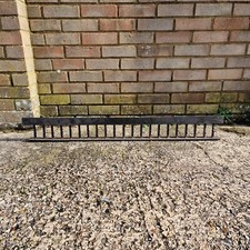 Victorian Cast Iron Fireplace Fender – Antique Fire Guard / Grate – Ornate 110cm