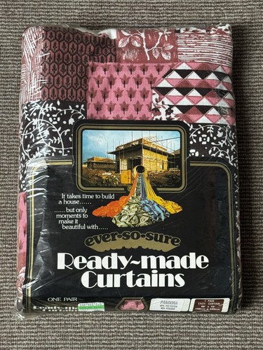 Vintage 1960 70s curtains - 1960's,
