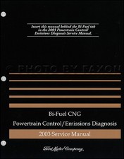 2003 Ford F-150 Dual Fuel CNG Engine Emissions Diagnostic Manual Troubleshooting Codes