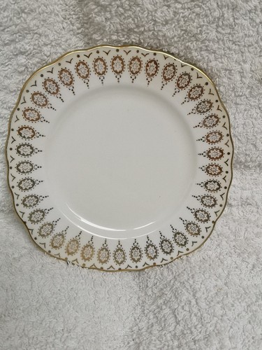Royal vale floral gold bone - royal,
