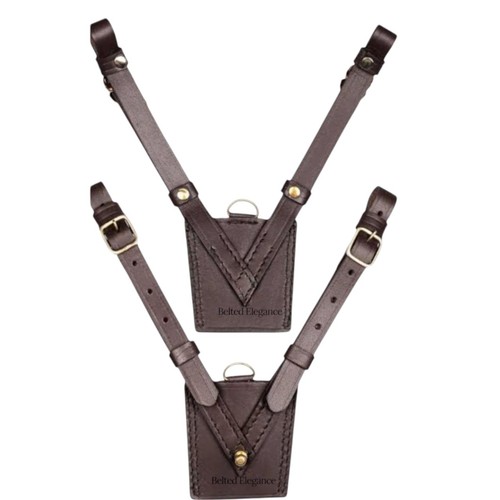 Sam browne belt - white, black