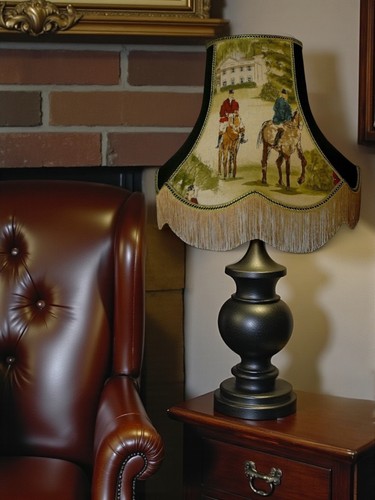 Fox hunting scene - , table