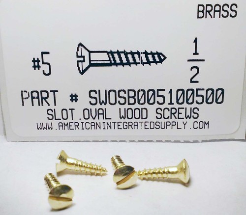 5x1 oval head - #5x1/2,