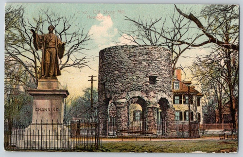 Antique postcard old stone - postcard~,