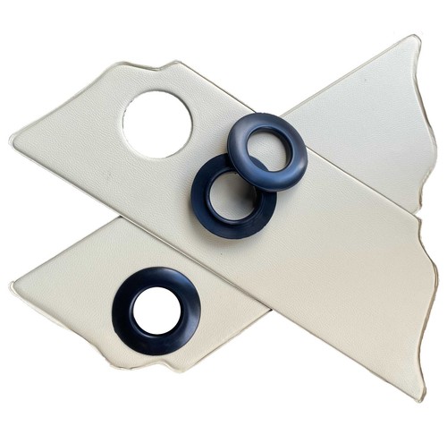 Rear kick panel set cream - set,