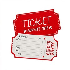 Circus Paper Party Invitations - Pack of 8