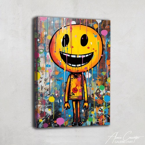 Street art canvas - street,