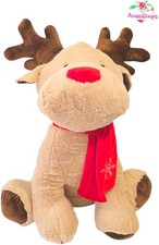 Cuddle Crew Large Light Beige 32in/ 81.28cm Reindeer   Soft Toy