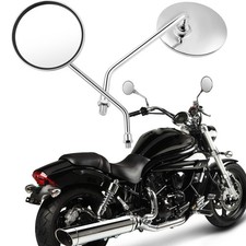 Pair Chrome Round Motorcycle