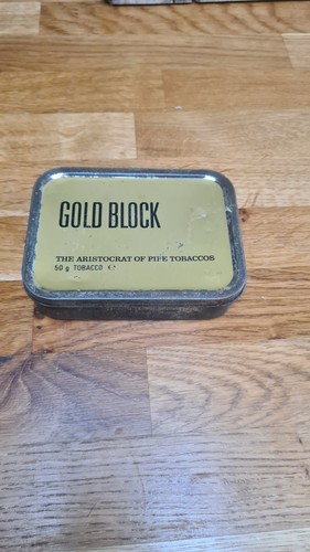 Gold block pipe tobacco empty - block,