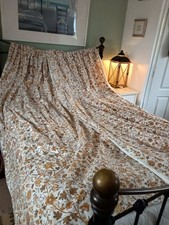 LONG CURTAINS - SANDERSON - KANDAHAR - VINTAGE FABRIC - AUTUMN COLOURS ~Fleur~