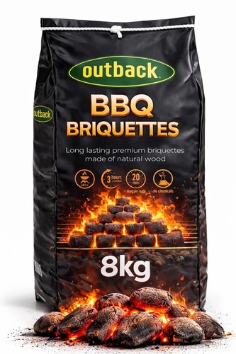 Outback briquettes 8kg - outback, bag