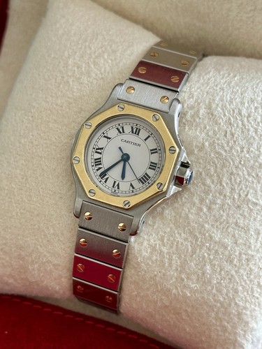 Cartier santos octagon ladies - octagon,,