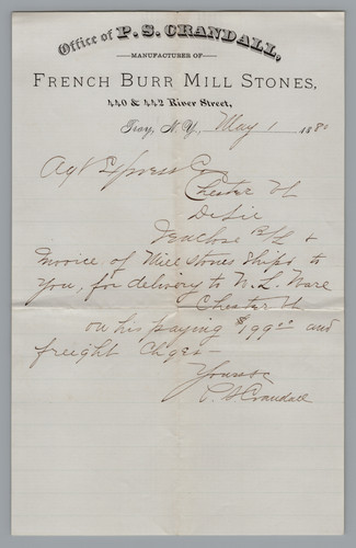 1880 antique billhead - antique, billhead/invoice