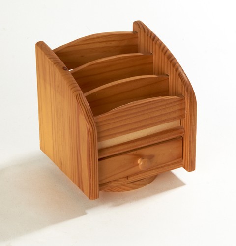 Wooden letter rack - with, draw
