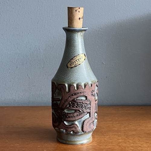 Vintage rushton pottery bottle - rushton,