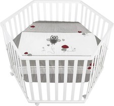 Wooden Baby Playpen White