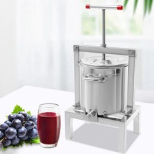 2.6gal Fruit Wine Cider Press Grapes Crusher Juice Maker Juicer Making