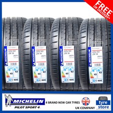 4X New 225 40 18 MICHELIN PILOT SPORT 4 92Y XL 225/40R18 2254018 (4 TYRES)