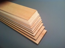 Balsa Wood Balsa Sheet Bundle of 2,4,6 457mm long X 100mm Wide Select Thickness