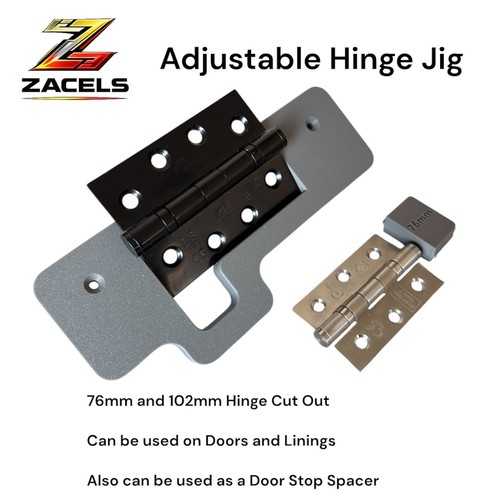 Adjustable hinge jig template - jig,
