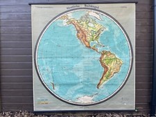 Vintage school map of the