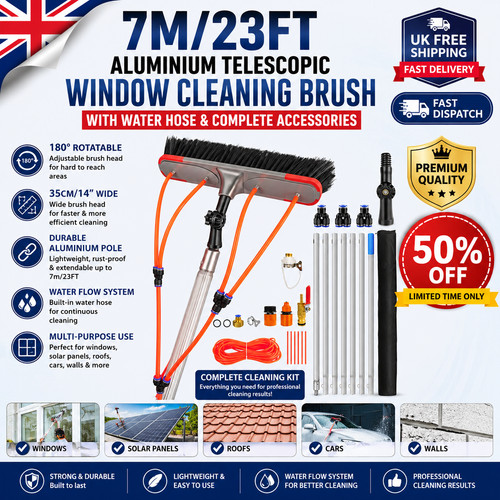 Telescopic window cleaning - 7m,