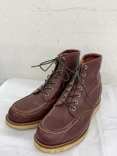 CHIPPEWA Boots Leather Dark Brown Lace Up Boots Size 9D