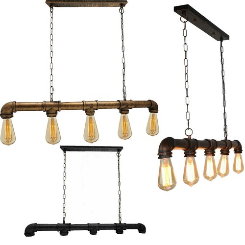 Industrial pipe pendant light - pipe,