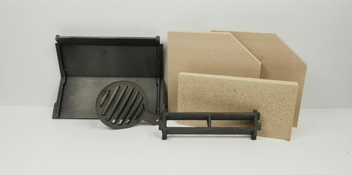 Baffle grate fire bricks log - baffle/grate/fire, bricks/log